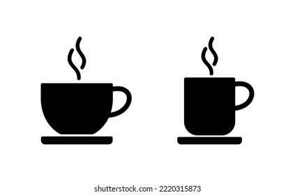 coffee cup icon vector for web and mobile app. cup a coffee sign and symbol
