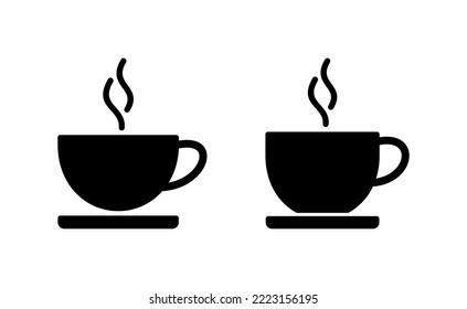 coffee cup icon vector for web and mobile app. cup a coffee sign and symbol