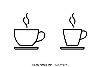 coffee cup icon vector for web and mobile app. cup a coffee sign and symbol