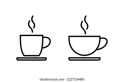 coffee cup icon vector for web and mobile app. cup a coffee sign and symbol