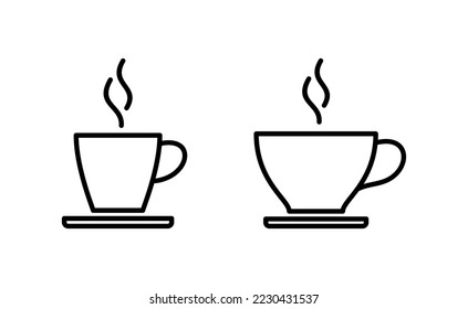 coffee cup icon vector for web and mobile app. cup a coffee sign and symbol
