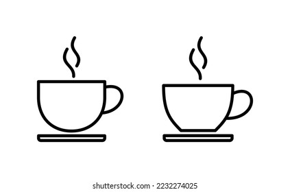 vector de icono de taza de café para web y aplicación móvil. taza un signo de café y un símbolo