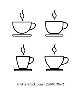 coffee cup icon vector for web and mobile app. cup a coffee sign and symbol