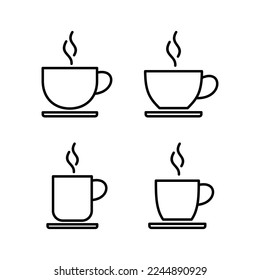 coffee cup icon vector for web and mobile app. cup a coffee sign and symbol