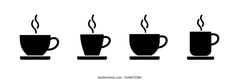 coffee cup icon vector for web and mobile app. cup a coffee sign and symbol