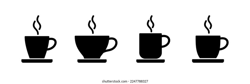 coffee cup icon vector for web and mobile app. cup a coffee sign and symbol