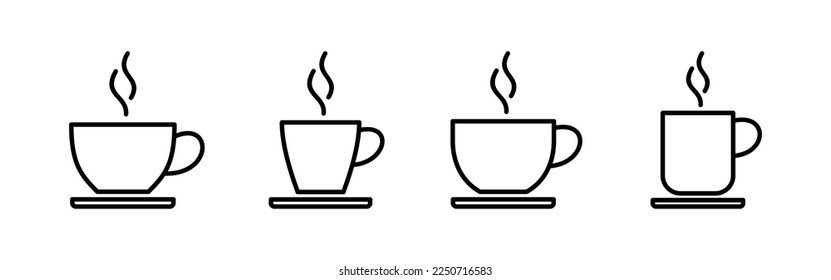 coffee cup icon vector for web and mobile app. cup a coffee sign and symbol