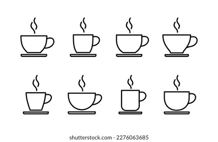 coffee cup icon vector for web and mobile app. cup a coffee sign and symbol