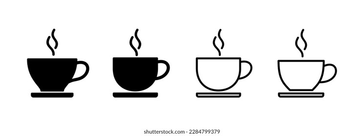 coffee cup icon vector for web and mobile app. cup a coffee sign and symbol