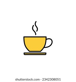 coffee cup icon vector for web and mobile app. cup a coffee sign and symbol