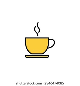 coffee cup icon vector for web and mobile app. cup a coffee sign and symbol