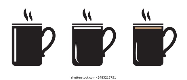 coffee cup icon vector for web and mobile app. cup a coffee sign and symbol