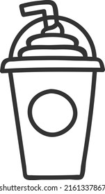 Kaffeebecher-Symbol, Vektorgrafik auf weißem Hintergrund