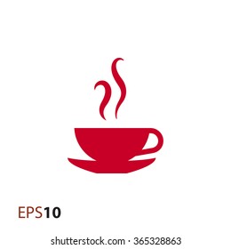 Coffee cup icon for web and mobile