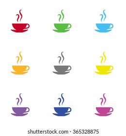 Coffee cup icon for web and mobile