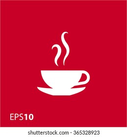 Coffee cup icon for web and mobile