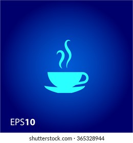 Coffee cup icon for web and mobile