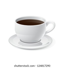 Coffee Cup Icon with White Background