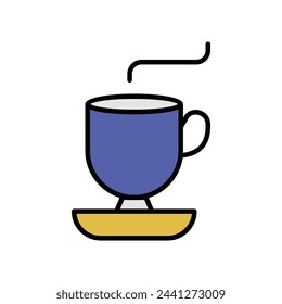 icono de taza de café con fondo blanco vector ilustración de stock
