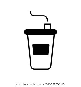 Icono de taza de café con fondo blanco Vector ilustración de stock