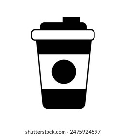 Icono de taza de café con fondo blanco Vector ilustración de stock