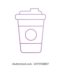 Icono de taza de café con fondo blanco Vector ilustración de stock
