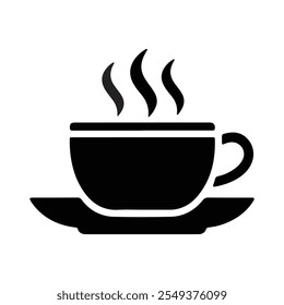 coffee cup  icon with white background. Cups of coffee tea collection.  Flat style. Vector Illustration. Vector