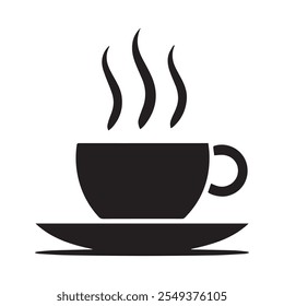 coffee cup  icon with white background. Cups of coffee tea collection.  Flat style. Vector Illustration. Vector