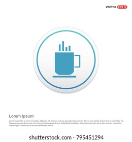 Coffee cup icon White Background icon template