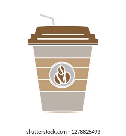 coffee cup icon-cup isolated-drink symbol-espresso illustration-cappuccino Sign- morning drink symbol-latte Vector