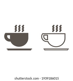 Coffee cup icons, vector