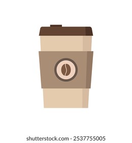 Coffee cup illustrated in vector on background