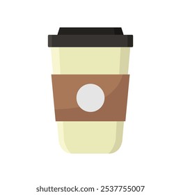 Coffee cup illustrated in vector on background