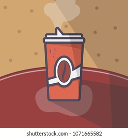 Coffee cup illustration - Coffee to go