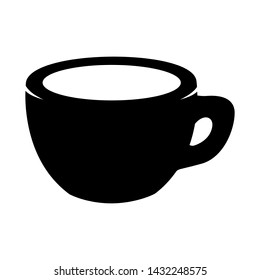 Coffee cup illustration isolated on white. Design element for logo, label, sign, poster, flyer. Vector illustration