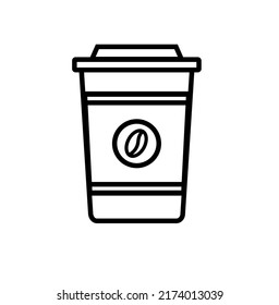 Coffee cup illustration. Coffee cup isolated on white background.