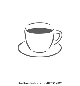 Coffee cup illustration isolated on a white background