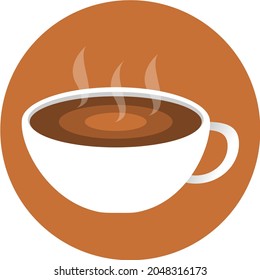 Coffee cup illustration logo vector