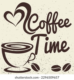 
ilustración de taza de café, postal