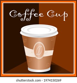 coffee cup illustration suitable for the logo of a restaurant, cafe and others