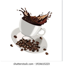 coffee cup illustration vector design