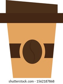 Coffee cup, illustration, vector on white background.