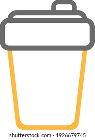 Coffee cup, ilustración, vector sobre fondo blanco.