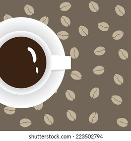 Coffee cup infographic concept
