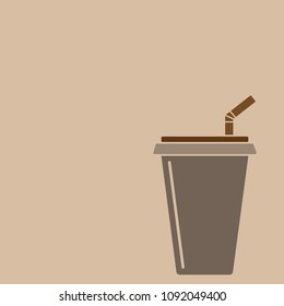 Coffee Cup isolate vector icon. Flat design icon.