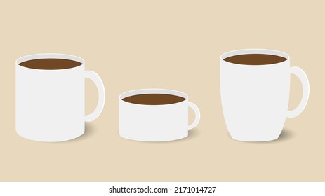 Coffee cup .isolated on background ,Vector illustration EPS 10