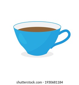 Coffee cup isolated on white background. Vector illustration