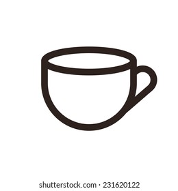 Coffee cup isolated on a white background