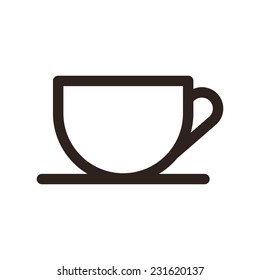 Coffee cup isolated on a white background