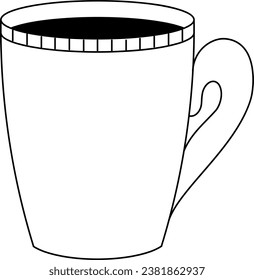 taza de café aislada en blanco